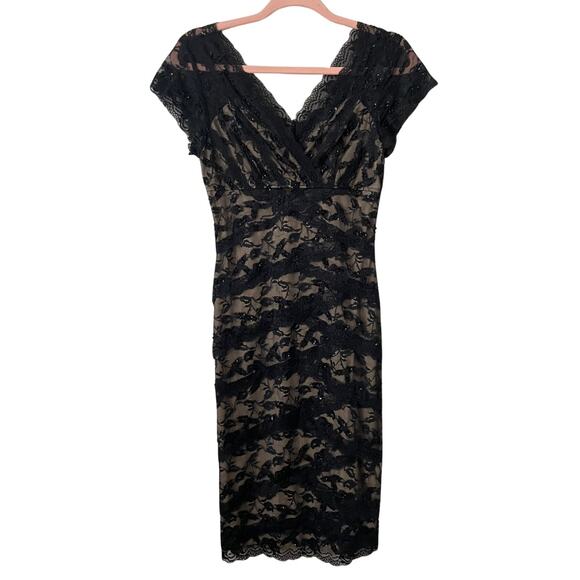 Marina Dress Womens Size 4 Lace Sequins Beaded Fairy Whimsigoth Vamp Grunge Prom - Picture 1 of 11